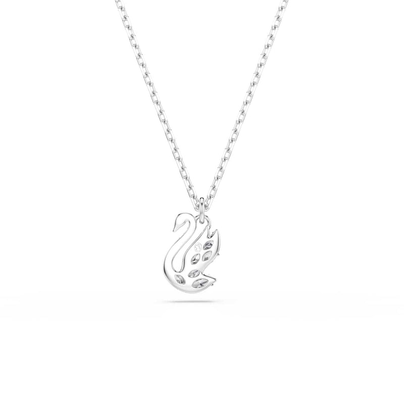 Swarovski Swan Pave Silver-Tone Necklace 5754347-zoom-
