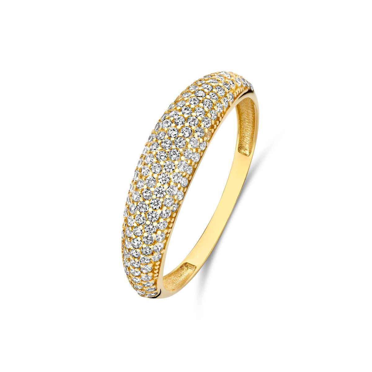 Beloro Jewels Monte Napoleone Stella 9 karat gold ring with zirconia BO330032-52