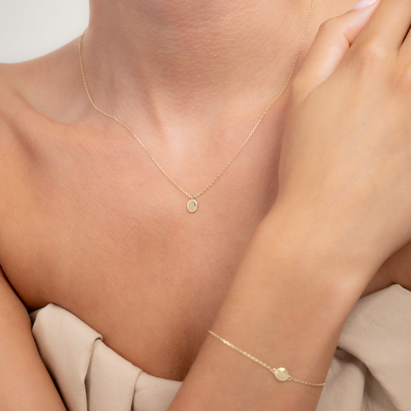 Isabel Bernard Le Marais Adeline 14 Karat Gold Necklace IB340172-zoom-