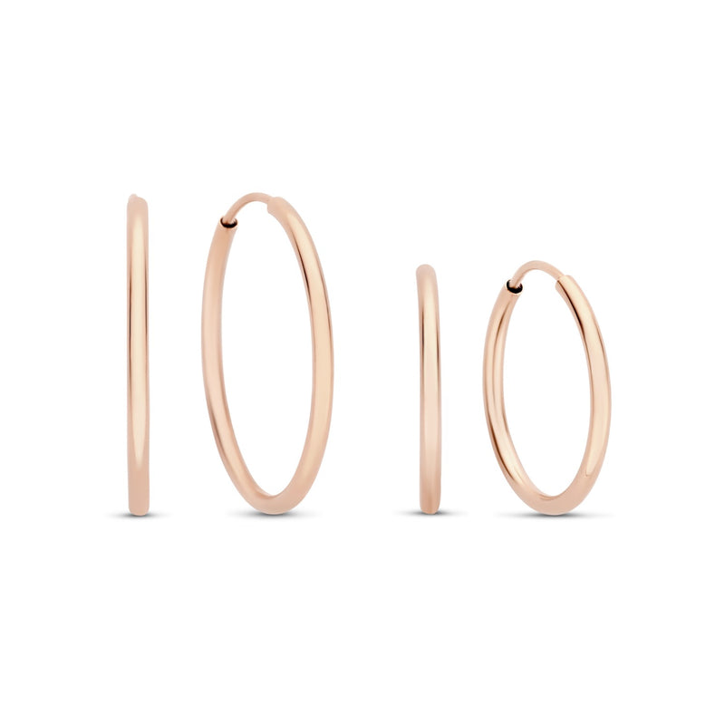 Isabel Bernard Cadeau d'Isabel 14 Carat Rosegold Earrings Set IB90077-zoom-