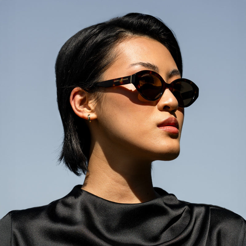 Isabel Bernard La Villette Rosaire Brown Tortoise Ovale Sunglasses IB400002-14-14-zoom-