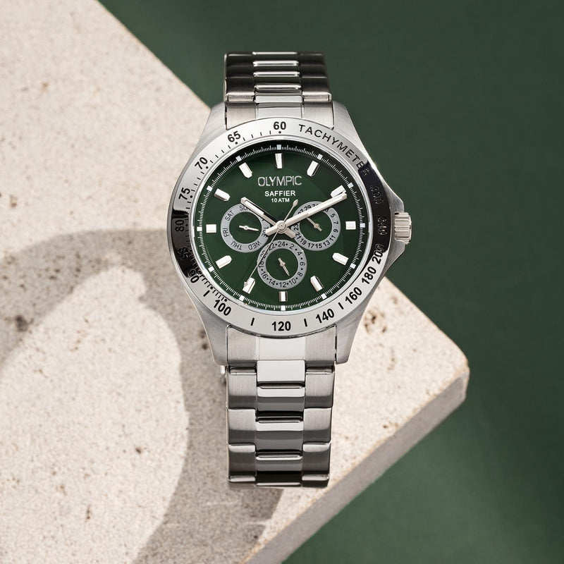 Olympic Jeffrey Silver Watch OL89HSS051-zoom-