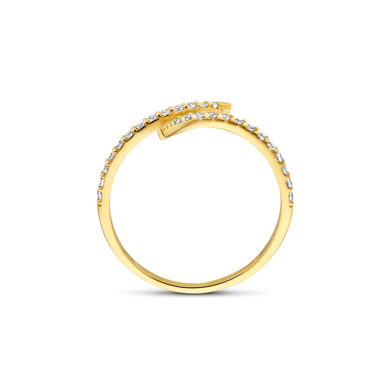 Beloro Jewels Monte Napoleone Stella 9 karat gold ring with zirconia BO330031-50-zoom-