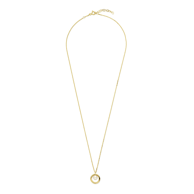 Beloro Jewels Monte Napoleone Perla 9 carat gold Necklace BO340026-zoom-