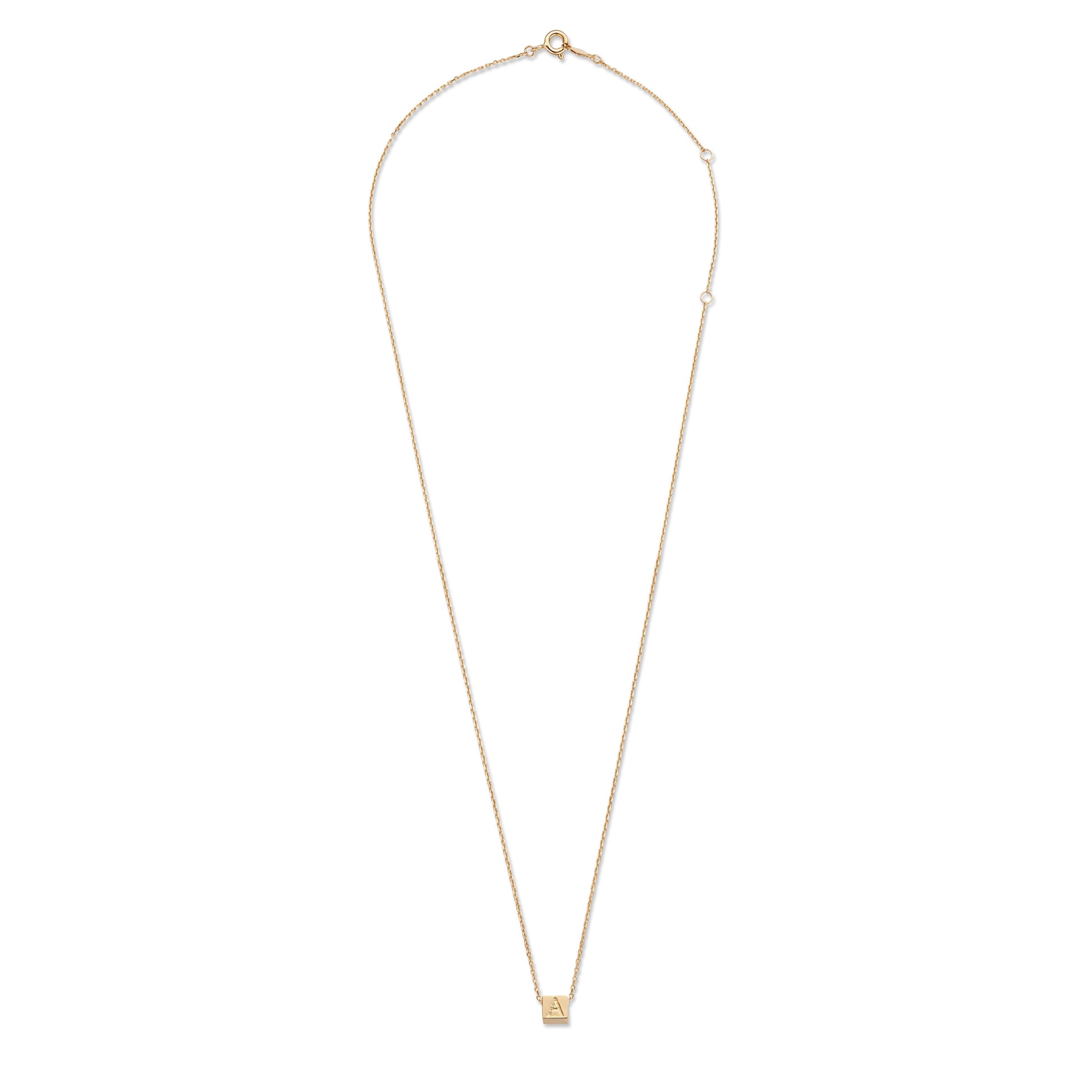 Isabel Bernard La Concorde 14 Karaat Roségouden Kubus Initial Ketting IB340055-Z