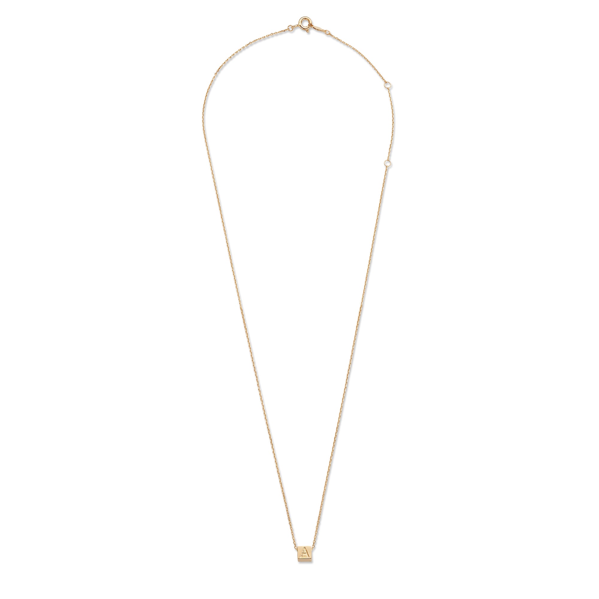 Isabel Bernard La Concorde 14 Karaat Roségouden Kubus Initial Ketting IB340055-Z