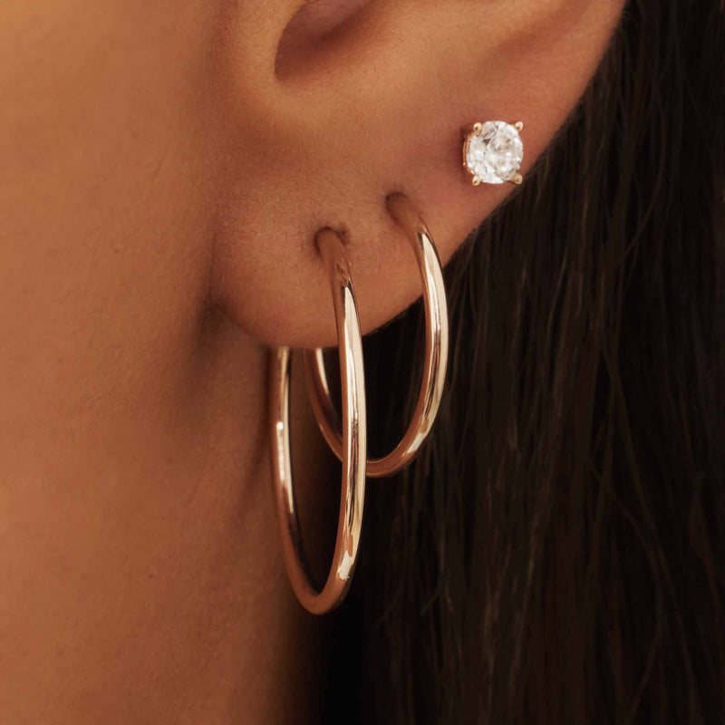Isabel Bernard Cadeau d'Isabel 14 Carat Rosegold Earrings Set IB90077-zoom-