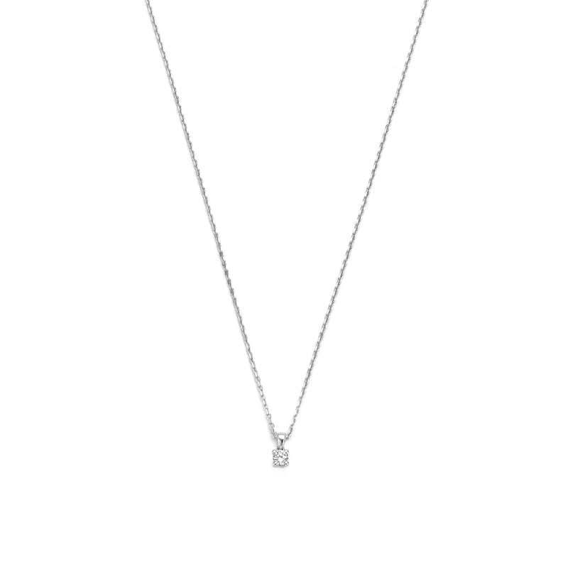 Isabel Bernard De la Paix Celesse 14 Carat Whitegold Necklace | diamond 0.07 ct | IBD350005-zoom-