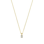 Isabel Bernard De la Paix Maxime 14 Carat Golden Necklace | diamond 0.11 ct | IBD350017