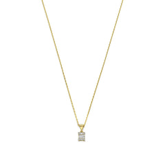 Isabel Bernard De la Paix Maxime 14 Carat Golden Necklace | diamond 0.11 ct | IBD350017