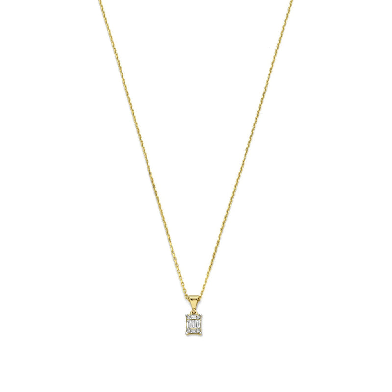 Isabel Bernard De la Paix Maxime 14 Carat Golden Necklace | diamond 0.11 ct | IBD350017-zoom-