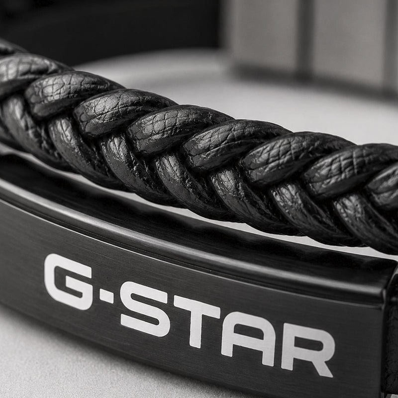 G-Star Tether02P Black Leather Bracelet GSJ.109.03-zoom-