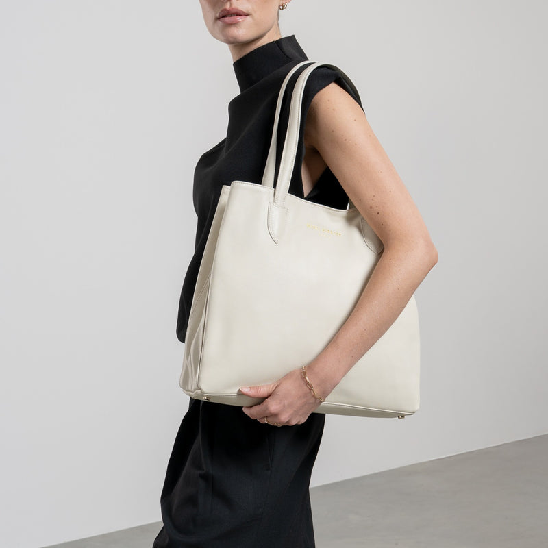 Isabel Bernard Honoré Francine Crème Kalfsleren Shopper IB25048-zoom-