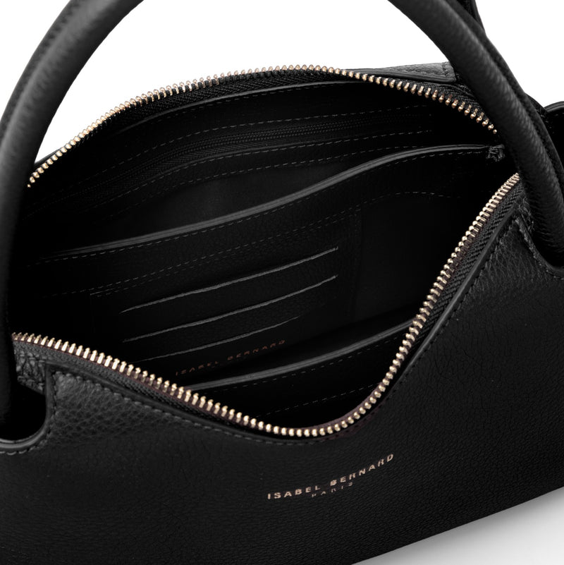 Isabel Bernard Honoré Eve Black Calfskin Leather handbag IB21133-001-zoom-