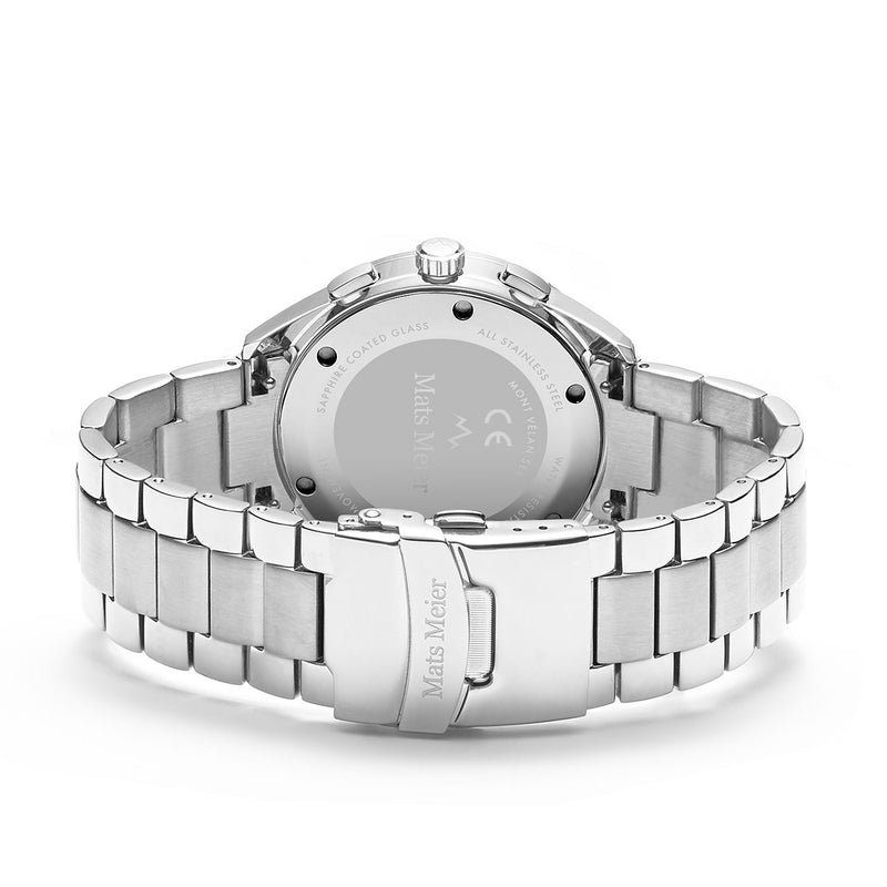 Mats Meier Mont Vélan Chrono Black/Silver Coloured Watch MM10004-zoom-