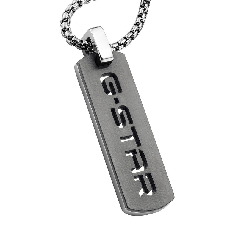 G-STAR Incisio Silver-Tone Necklace GSJ.106.01-zoom-