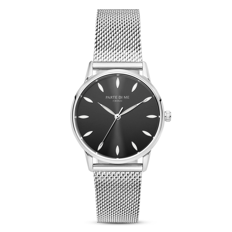 Parte Di Me Orologio round ladies watch silver coloured and black PDM09056-zoom-