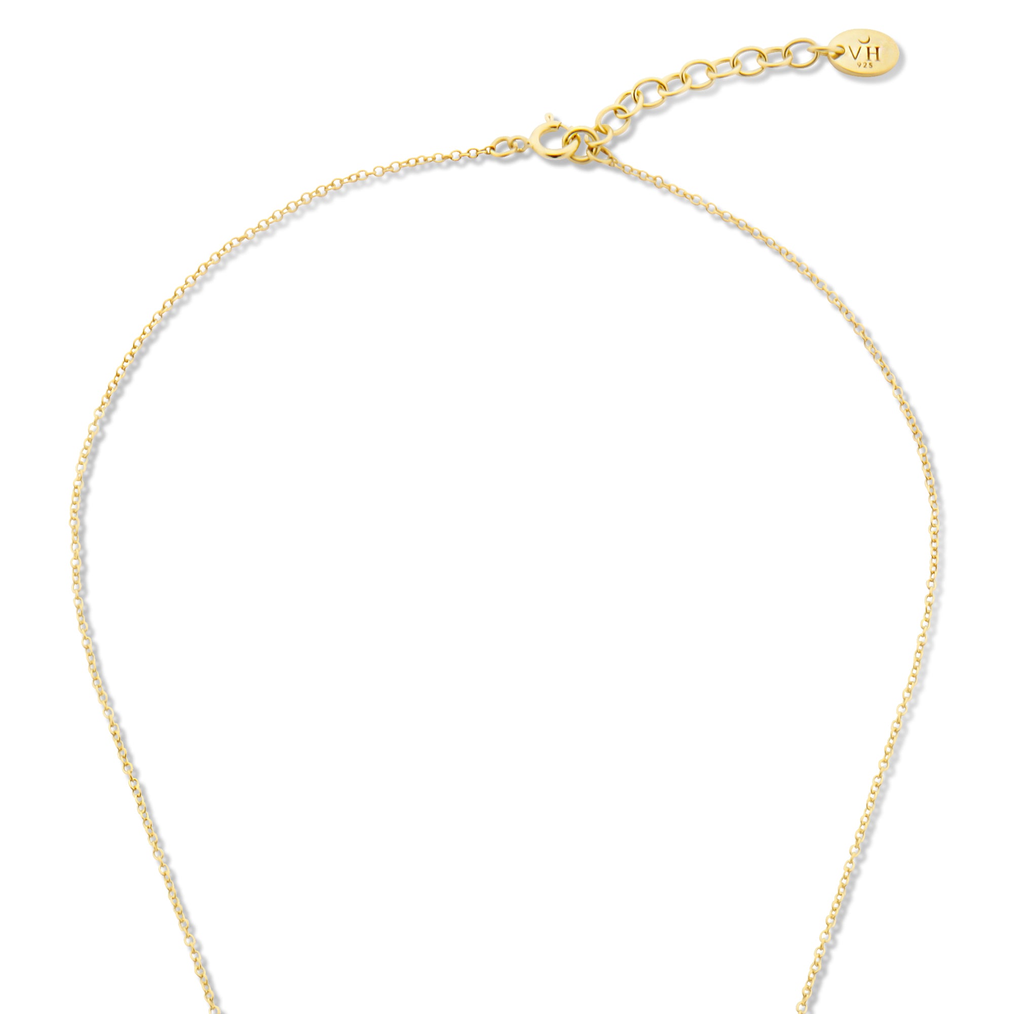 Violet Hamden Venus 925 Sterling Silver Gold-coloured Necklace with Birthflower VH340025-NOV