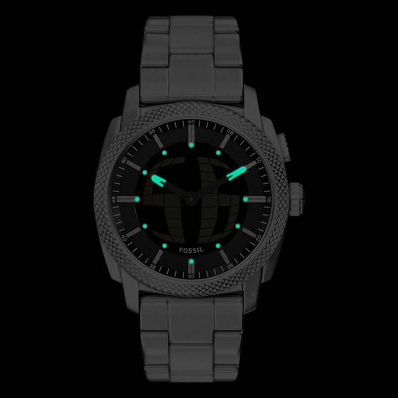 Fossil Machine Big Tic Round Black Dial Watch FS6157-zoom-