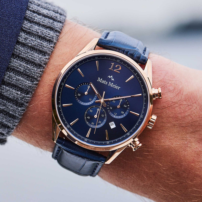 Mats Meier Grand Cornier Blue Chrono Watch MM00131-zoom-