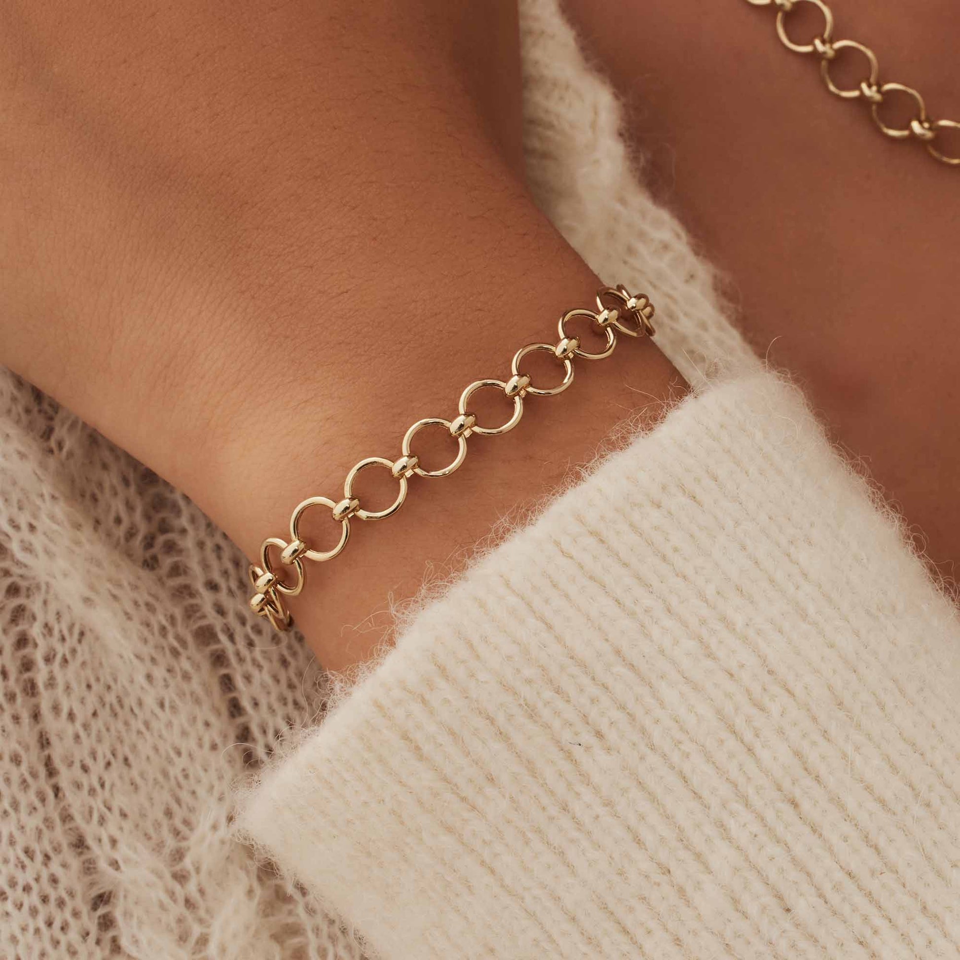 Isabel Bernard Belleville Axelle 14 Carat Golden Chain bracelet IB320136
