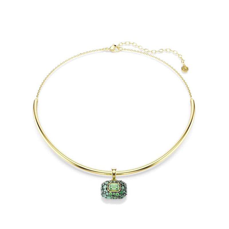Swarovski Sublima Glam Gold-Tone Choker with Green Accents 5760763-zoom-