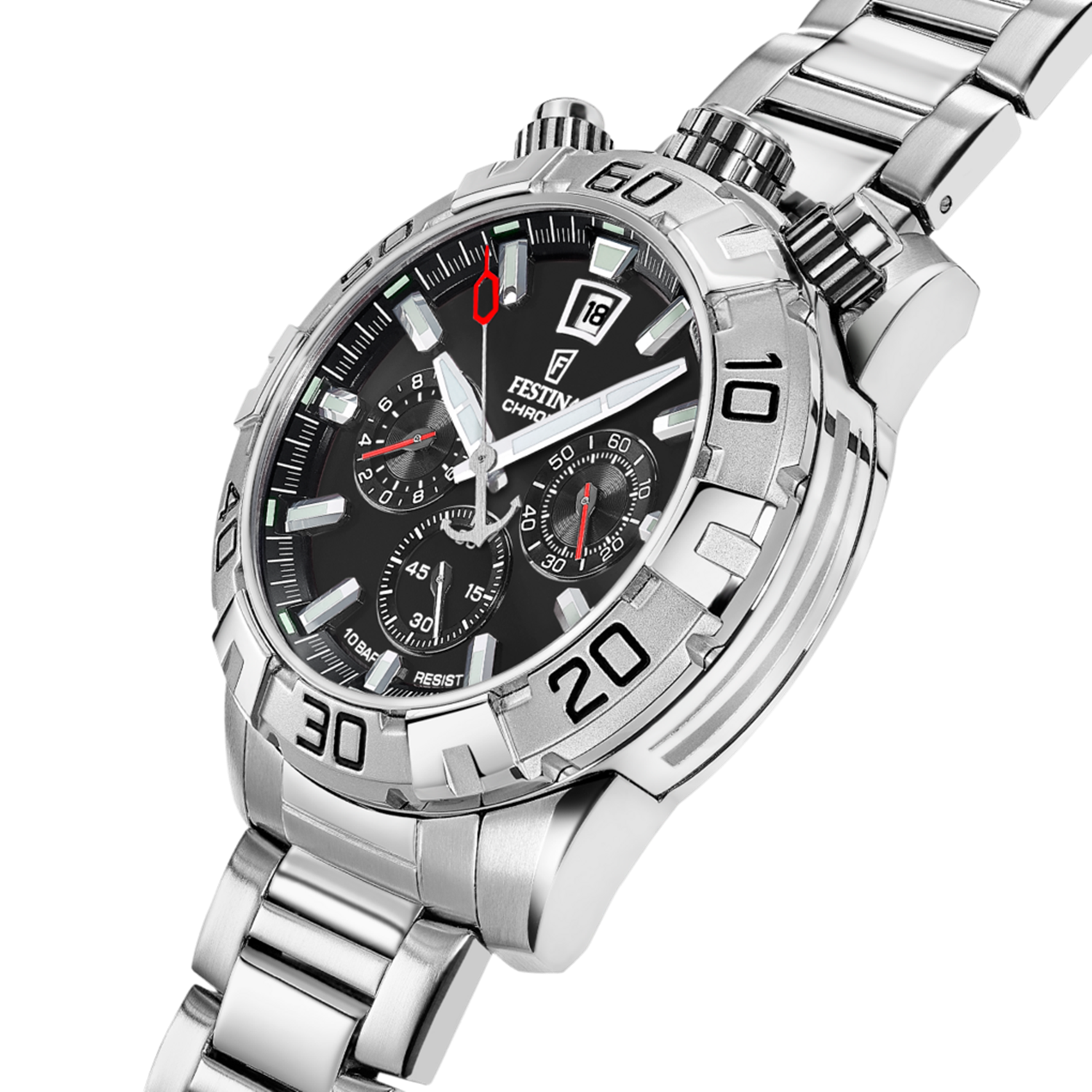 Festina Bullhead Black Chronograph Men's Watch F20743/6