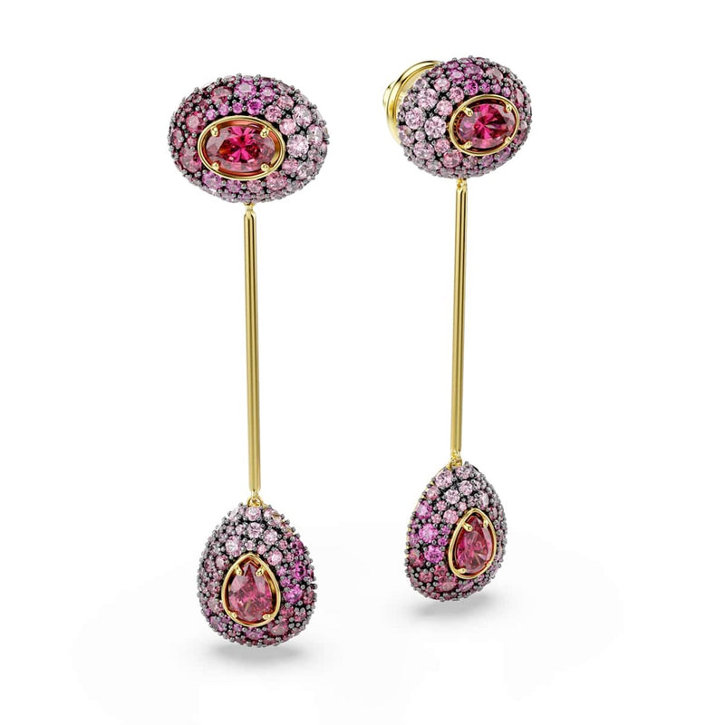 Swarovski Sublima Glam Gold-Tone Earrings with Red Crystals 5752891-zoom-
