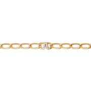 P D Paola 925 Sterling Silver Letter D Bracelet PU01-541-U with 18K Gold Plating