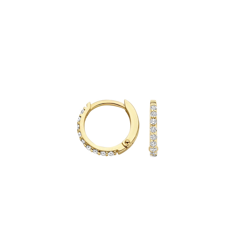 Blush Gold Hoop Earrings 7268YZI-zoom-