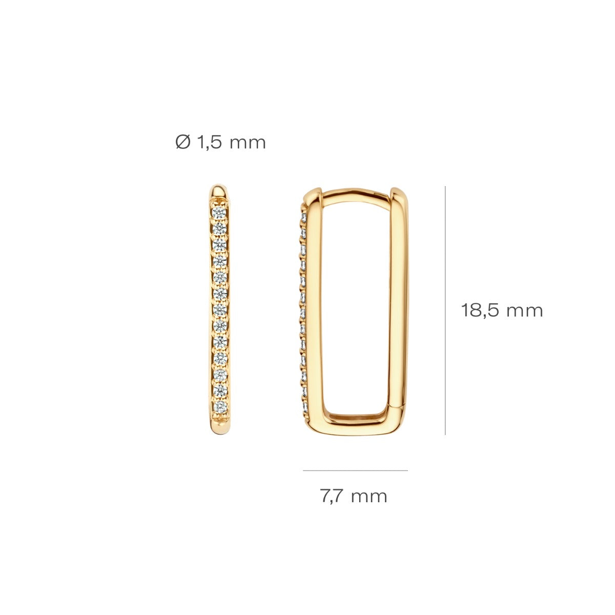 Blush 14 karat gold Earrings 7343YZI