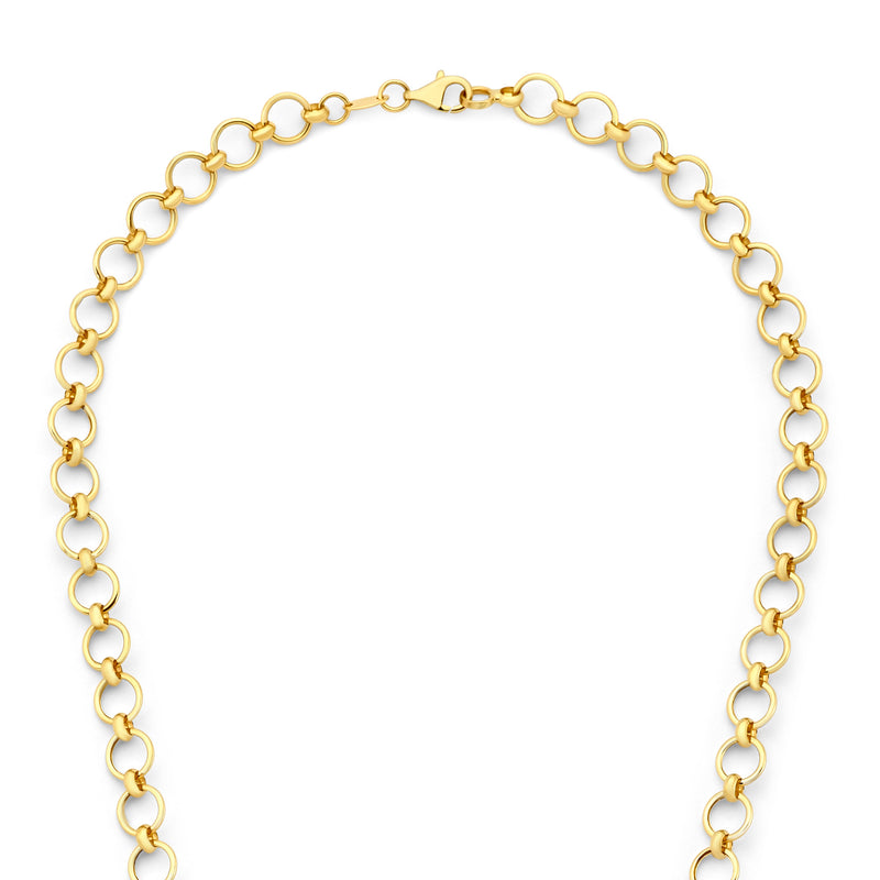 Isabel Bernard Belleville Axelle 14 Carat Golden Schakel Necklace IB340163-zoom-