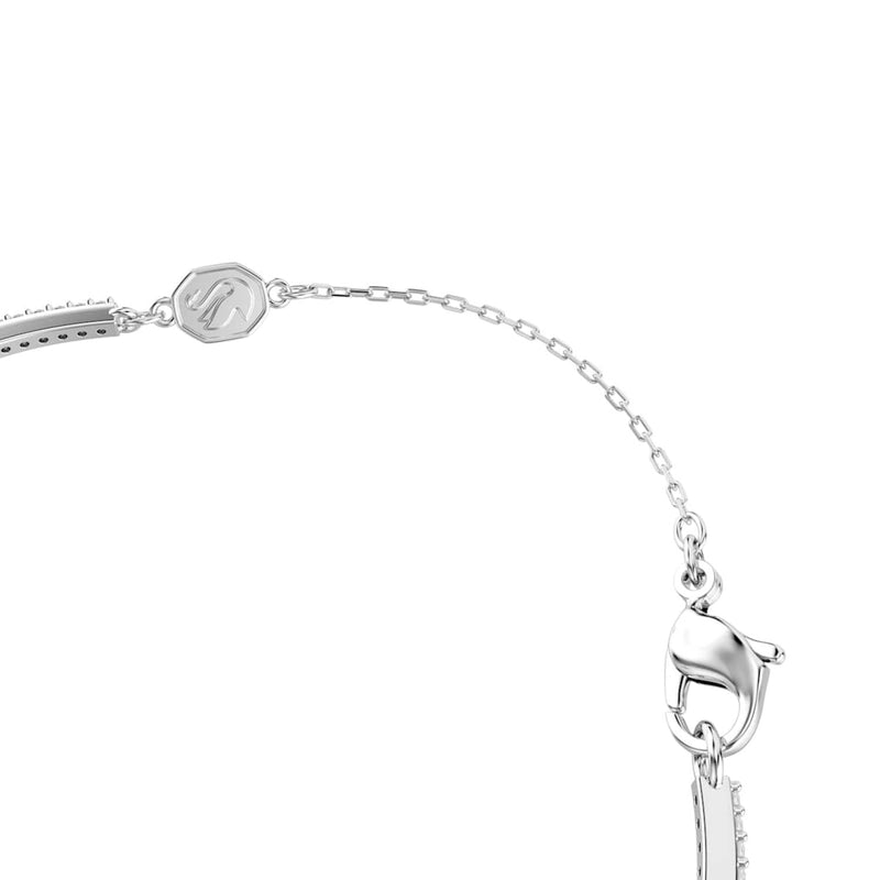 Swarovski Una Sparkling Dc Silver-Tone Bracelet with Green Accents 5757791-zoom-