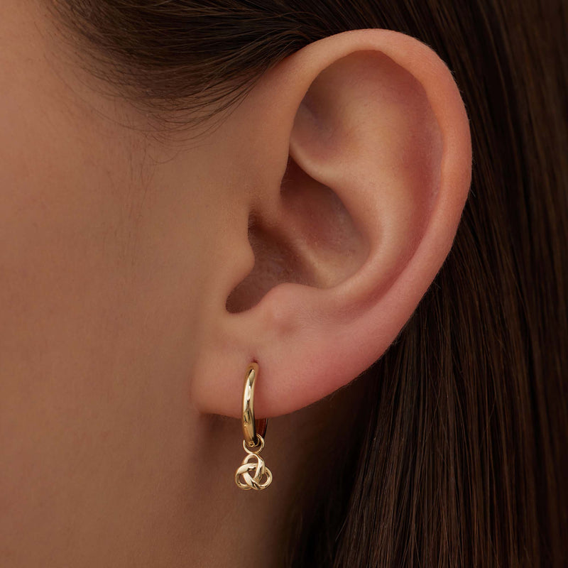 Isabel Bernard Rivoli Méline 14 Carat Golden Hoop Earrings IB360222-zoom-