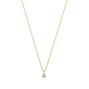 Isabel Bernard De La Paix Inaya 14 Carat Golden Necklace | diamond 0.03 ct | IBD350019