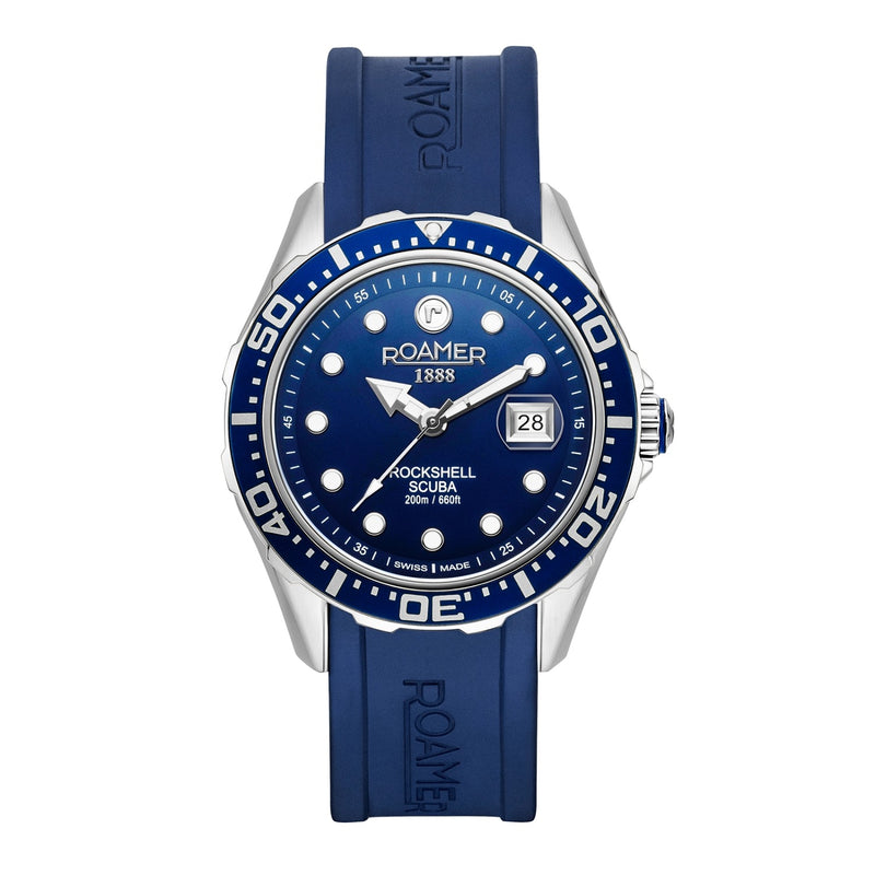 Roamer Rockshell Mark III Scuba Blue Men's Watch 867833-41-45-02-zoom-