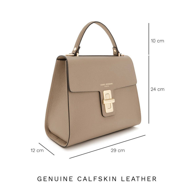 Isabel Bernard Femme Forte Handbag Taupe  IB21127-078-zoom-