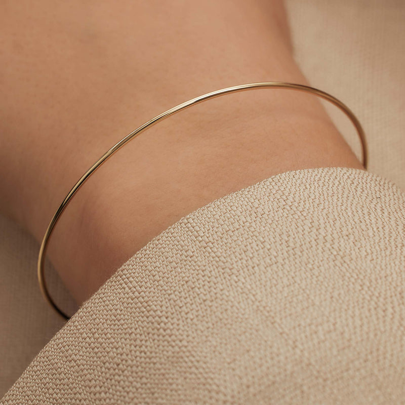 Isabel Bernard Cour d'Honneur Adora 14 Carat Golden Bangle IB320109-zoom-