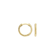 Blush Gold Hoop Earrings 7266YGO