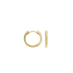 Blush Gold Hoop Earrings 7266YGO