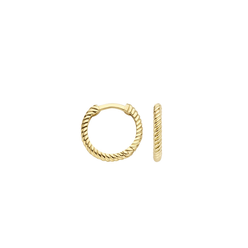 Blush Gold Hoop Earrings 7266YGO-zoom-