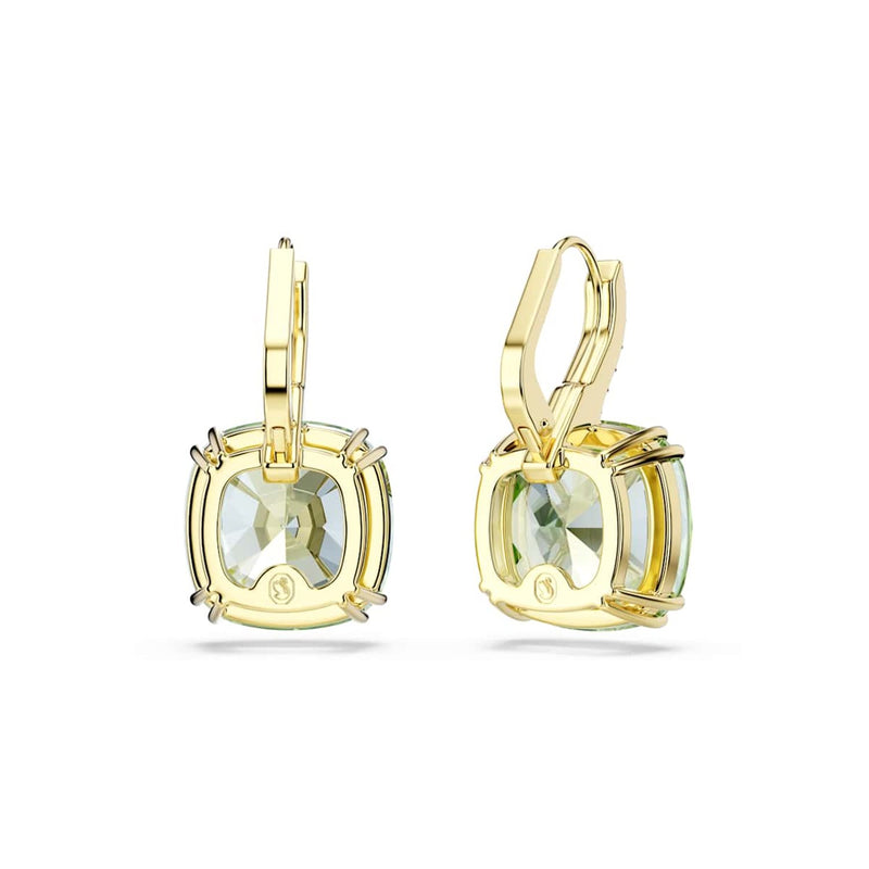 Swarovski Millenia Gold-Tone Earrings with Green Crystal 5764822-zoom-