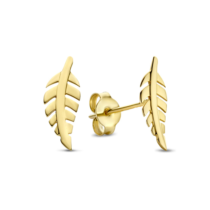 Isabel Bernard Monceau Giselle 14 Carat Golden oorkoppen IB360135-zoom-