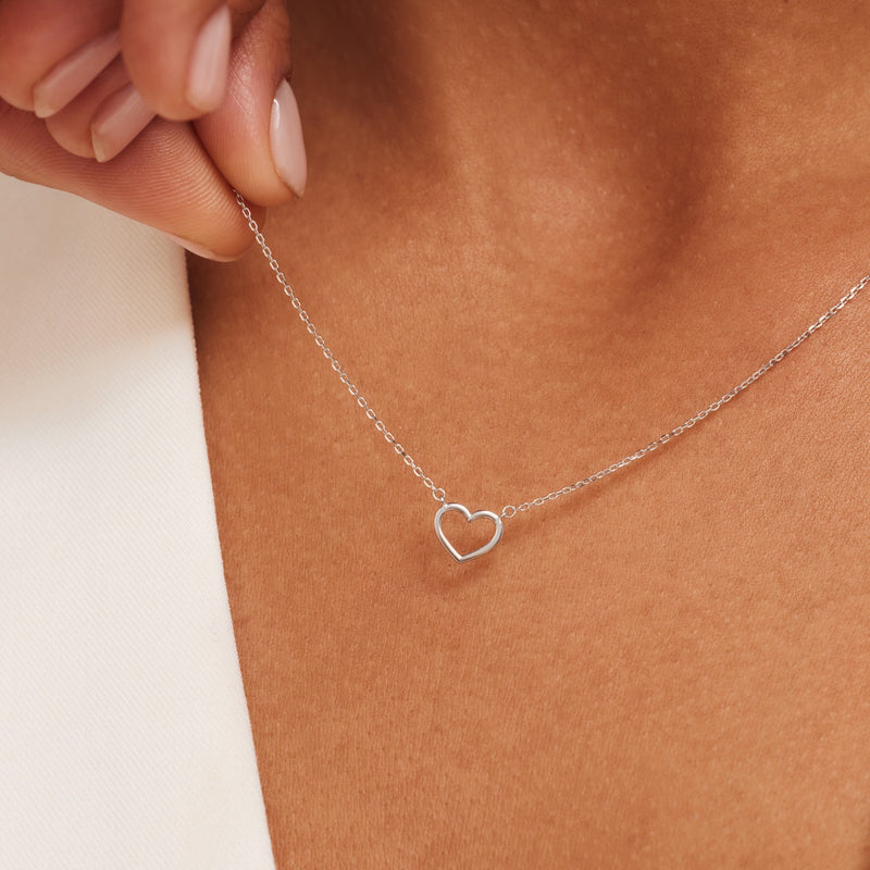 Isabel Bernard Saint Germain Amore 14 Carat White Golden Necklace IB340076-zoom-
