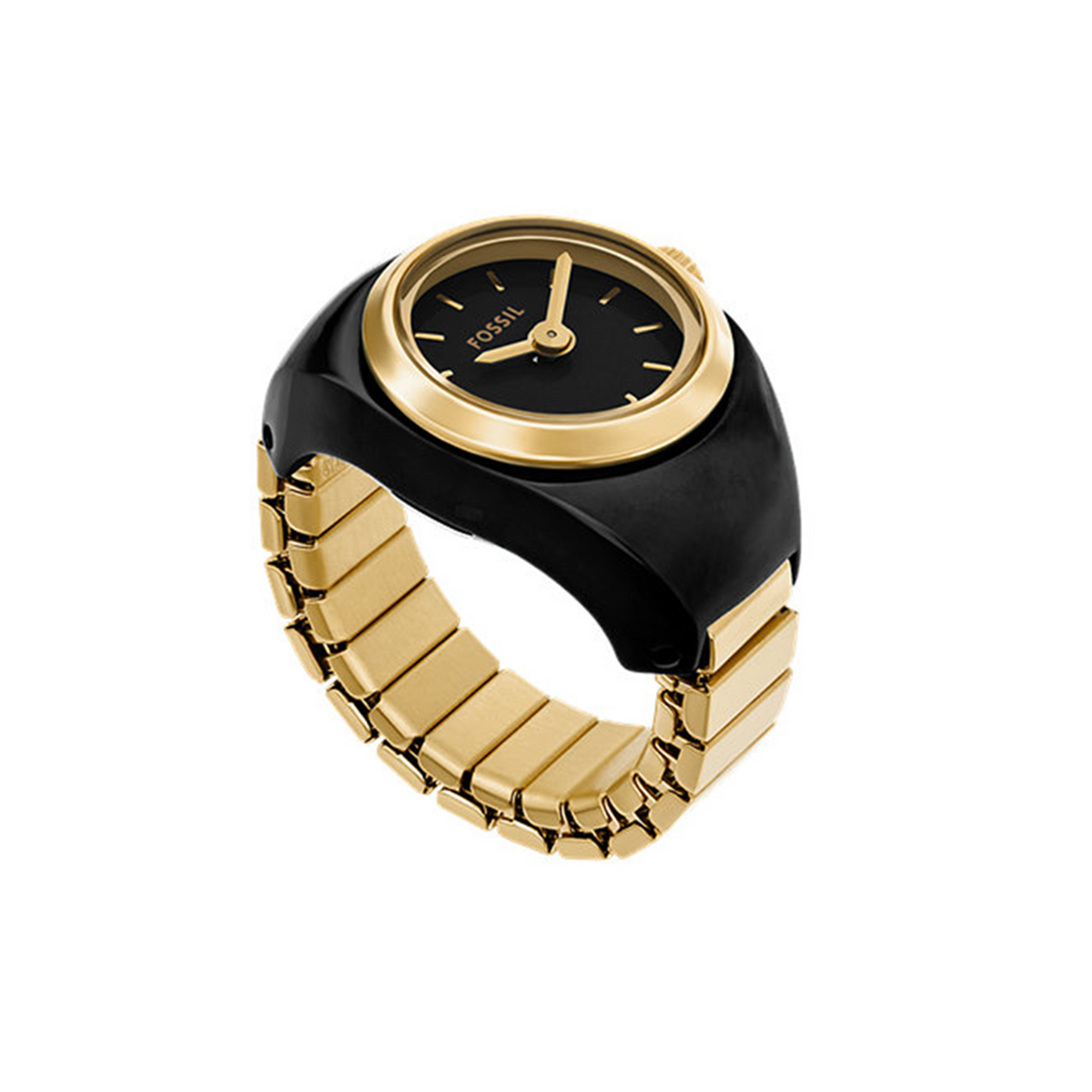 Fossil Black Women's Watch Ring ES5413