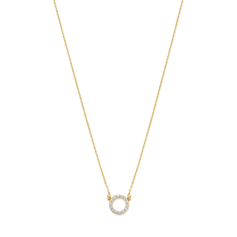 Beloro Jewels Monte Napoleone Irene 9 karat gold necklace with zirconia stones BO340048-zoom-