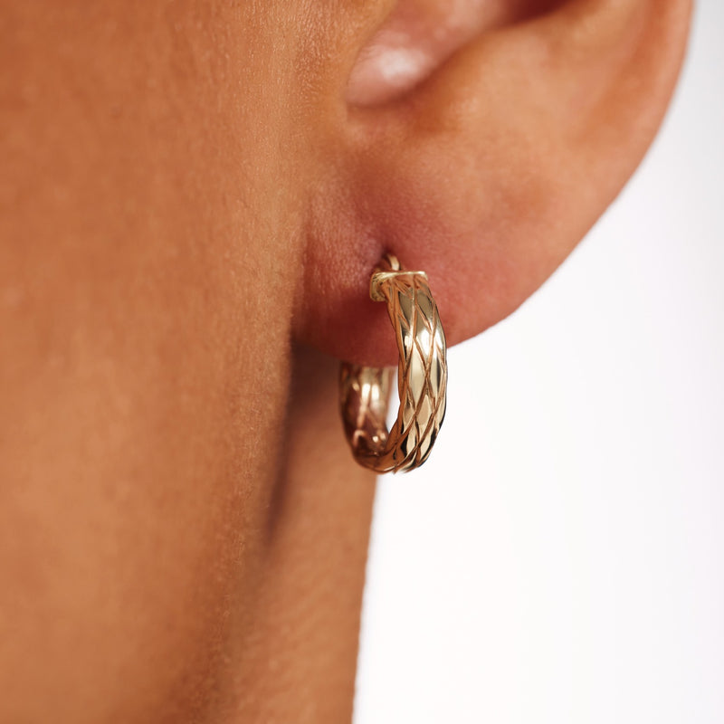 Isabel Bernard Rivoli Aurelle 14 karat gold hoop earrings IB360278-zoom-