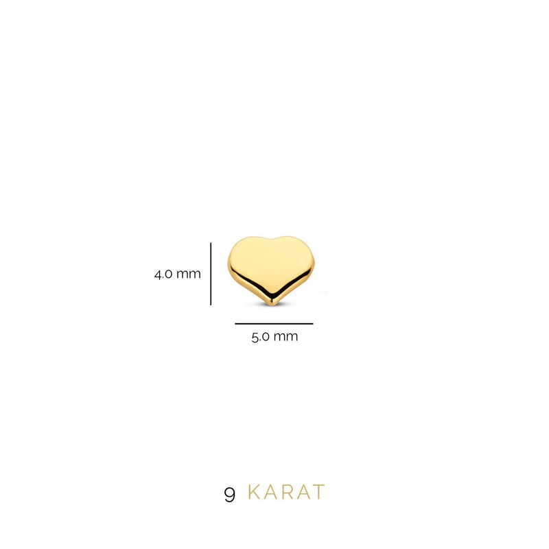 Beloro Jewels Regalo d'Amore 9 karat gold earring set with heart BO90036-zoom-