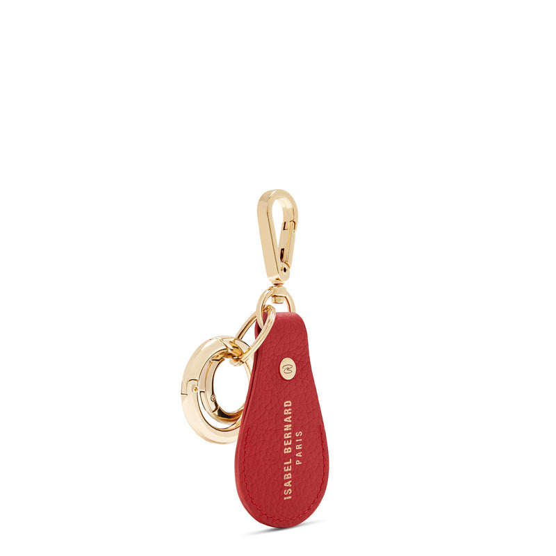 Isabel Bernard Honoré Filou Rood Calfskin Airtag Key Pendant IB66000-050-zoom-