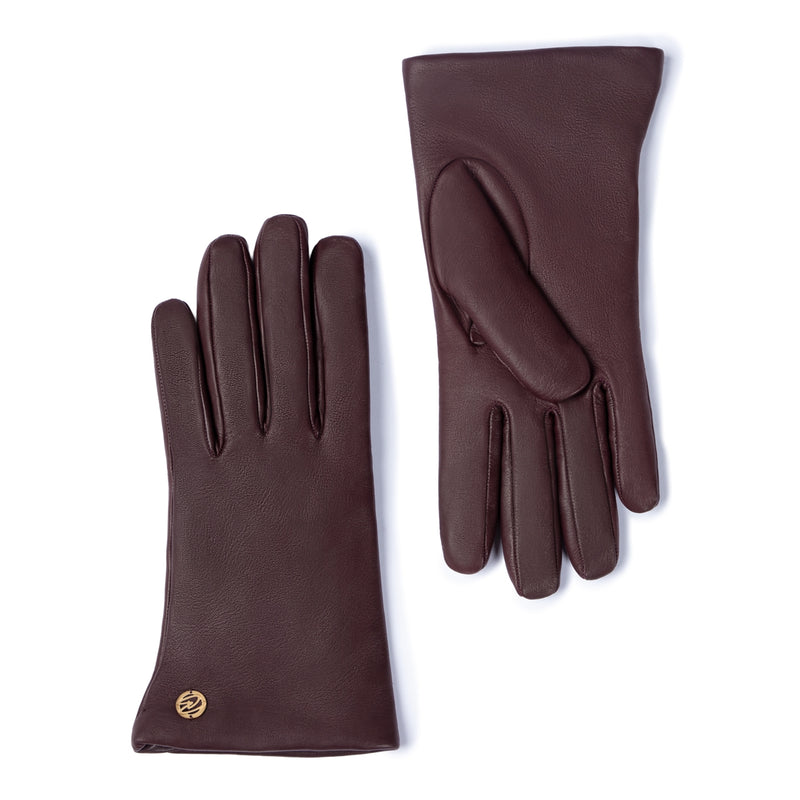 Isabel Bernard Honoré Eleanor dark brown  goatskin leather gloves IB67000-331-8-zoom-